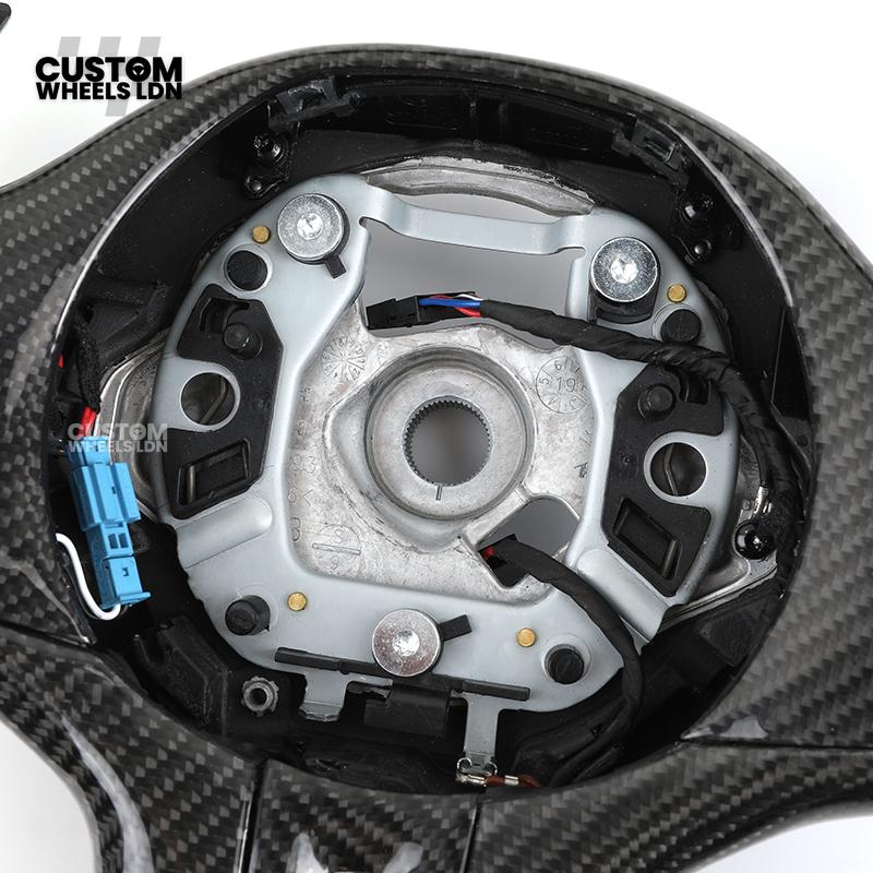 BMW G-Series Custom Carbon Flat Bottom Steering Wheel – Gloss Carbon Fiber with Paddle Shifters – Fits G20 G21 G22 G23 G30 G31 G11 G12 G14 G15 G16 G05 G06 G07 + more