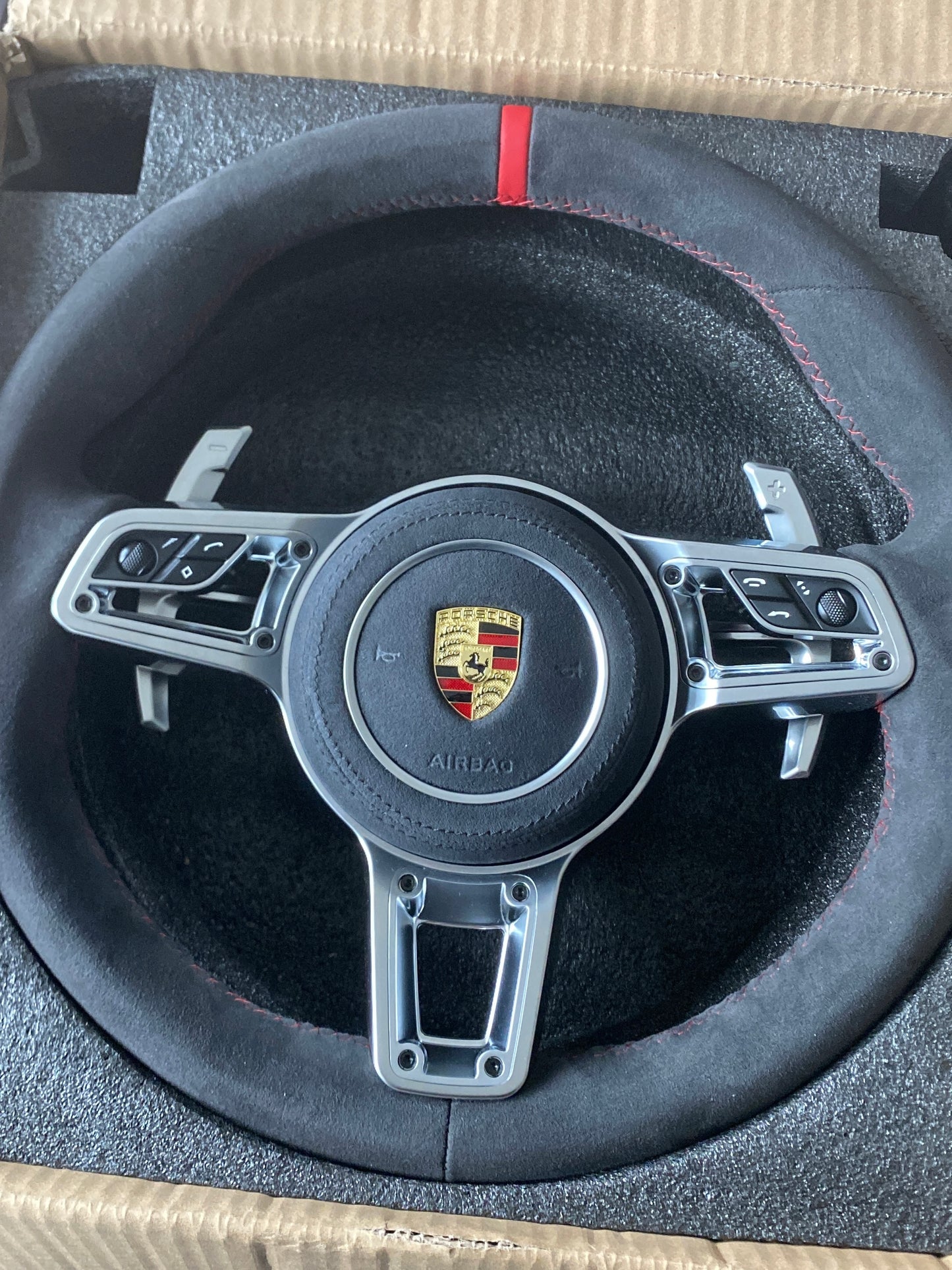 Porsche GT Style Custom Alcantara Steering Wheel