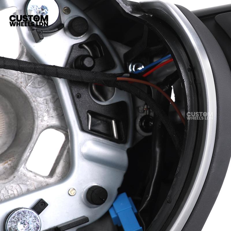 BMW Custom Steering Wheel | M Performance Style | Thin Paddles | M Stitching | Plug & Play | Fits 1/2/3/4 Series, F Series + more