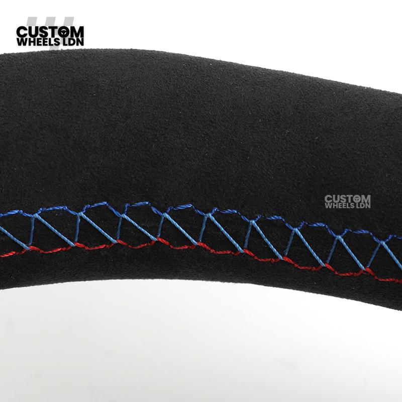 BMW Custom Carbon Fibre Steering Wheel – Red Paddle Set | Alcantara Sides | Track Style | Plug & Play | Fits F20, F22, F30, F32, F36, M2, M3, M4 + more