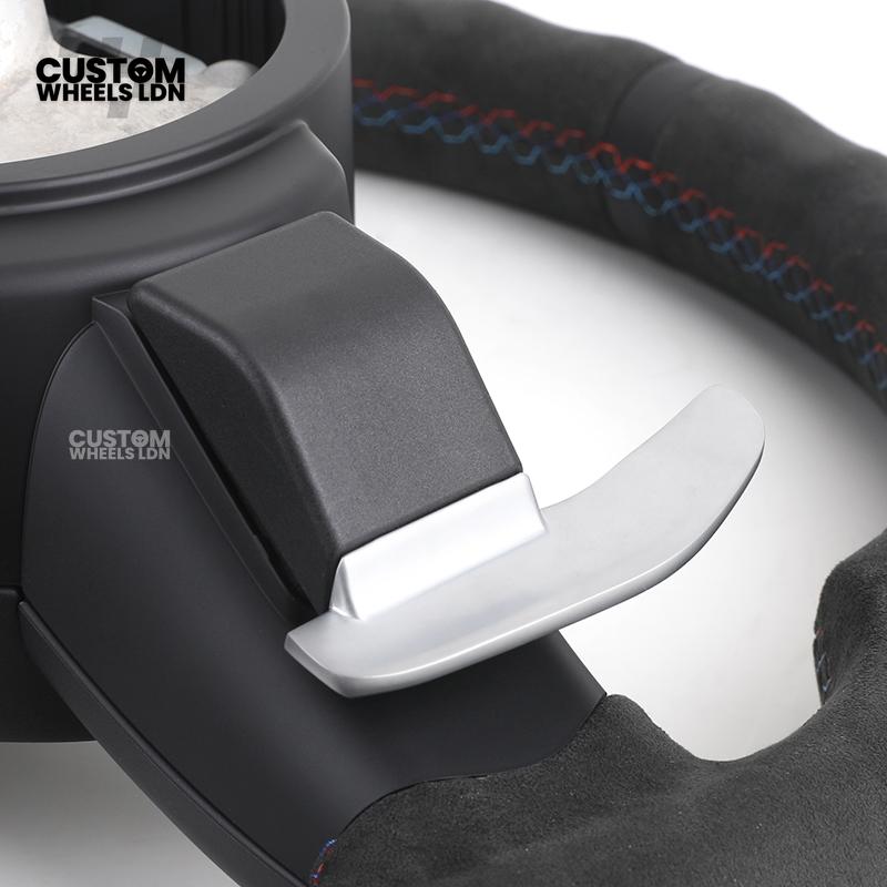 BMW Custom Steering Wheel – Full Alcantara with Smooth Grip & Silver Trim | Fits F20 F22 F30 F32 F36 F10 F06 F13 X1 X3 X4 X5 X6 + More