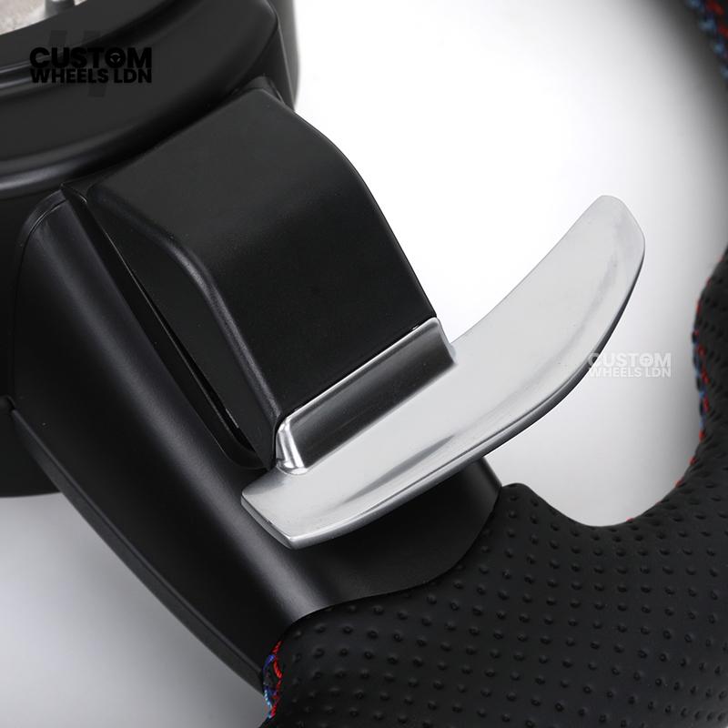 BMW Custom Flat Bottom Steering Wheel – Perforated Leather with M-Stitching | Fits F20 F22 F30 F32 F36 F10 F06 F13 X1 X3 X4 X5 X6 + More