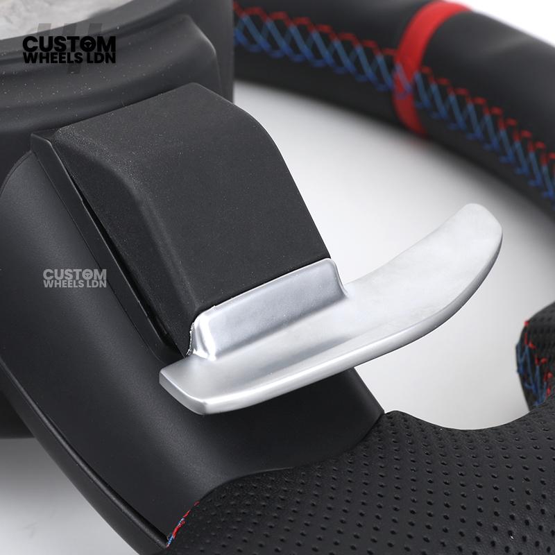 BMW Custom Steering Wheel – Red Center Stripe, M stitches & Perforated Leather | Fits F20 F22 F30 F32 F36 F10 F06 F13 X1 X3 X4 X5 X6 + More