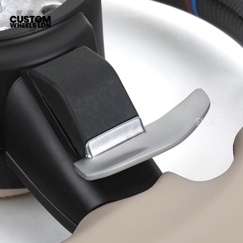 BMW Custom F-Series Carbon & Cream Leather Steering Wheel – M Stripe | Fits F20 F22 F30 F32 F36 M2 M3 M4 + more