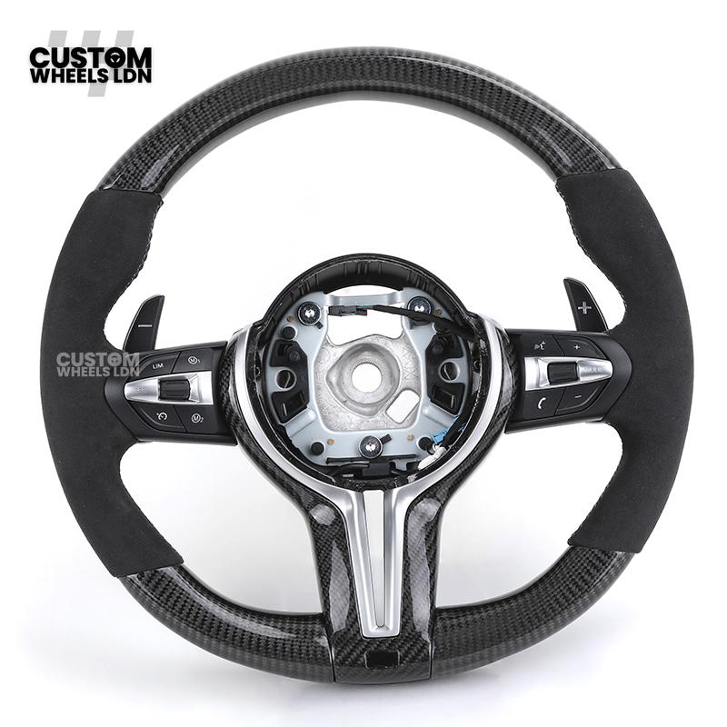BMW Custom F-Series Carbon Fibre Steering Wheel – Alcantara Grip | Fits F20 F22 F30 F32 F36 M2 M3 M4 + more
