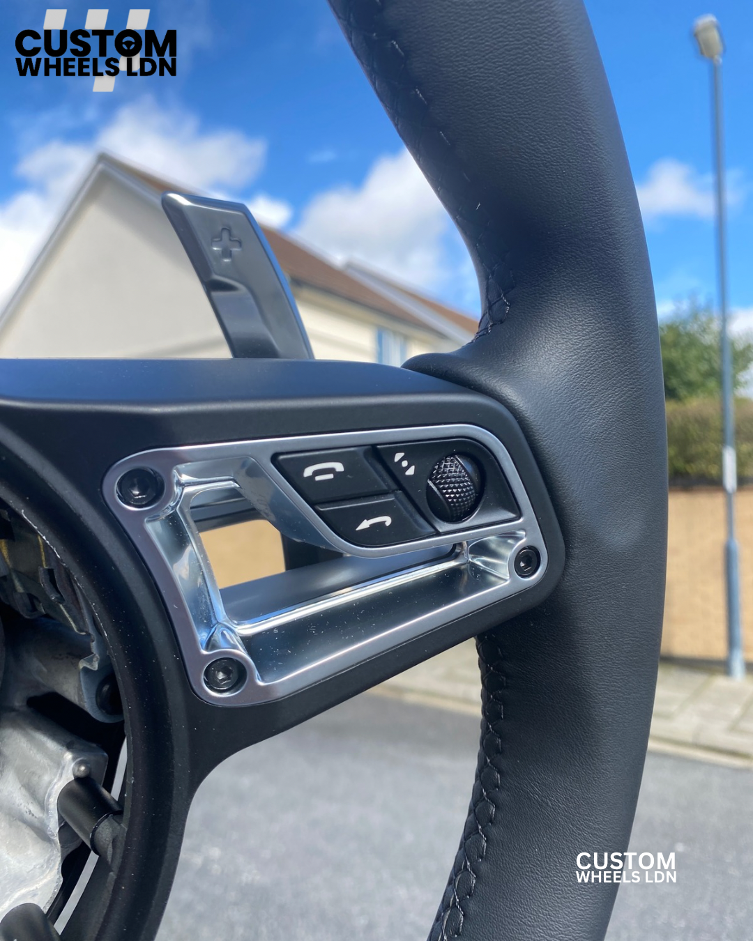 Porsche PDK Custom Steering Wheel Sport Black Leather