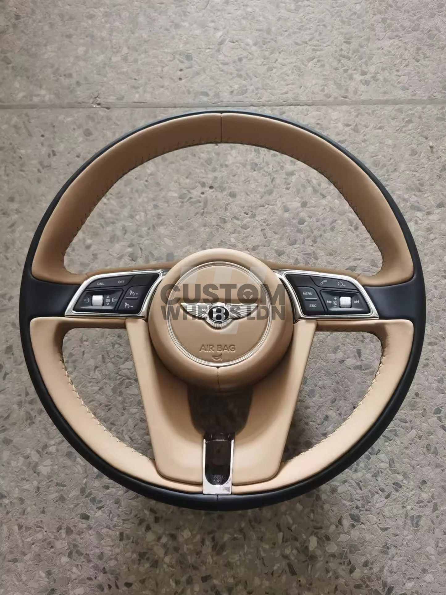 Custom Order – 2006 Bentley GT (Gen 1) Facelift Steering Wheel (Blue & Bentley Magnolia)