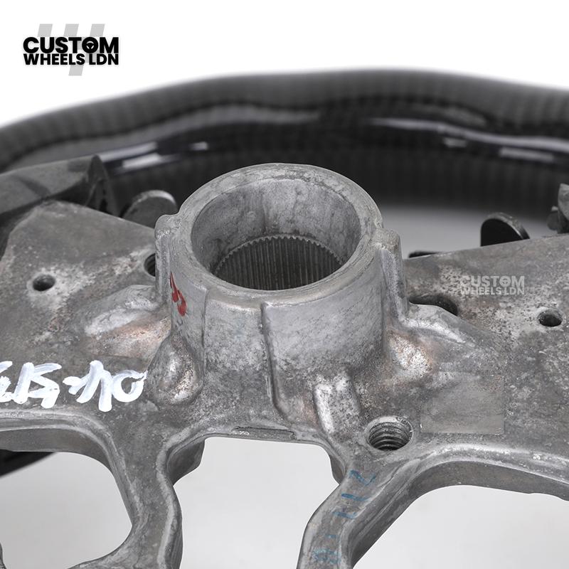 Toyota Custom Land Cruiser 300 Series Steering Wheel – Carbon Fiber, Flat Bottom, Perforated Leather Grips | Fits 2022+ LC300 Models | Plug & Play | Premium Retrofit Upgrade | Full Custom Build Available