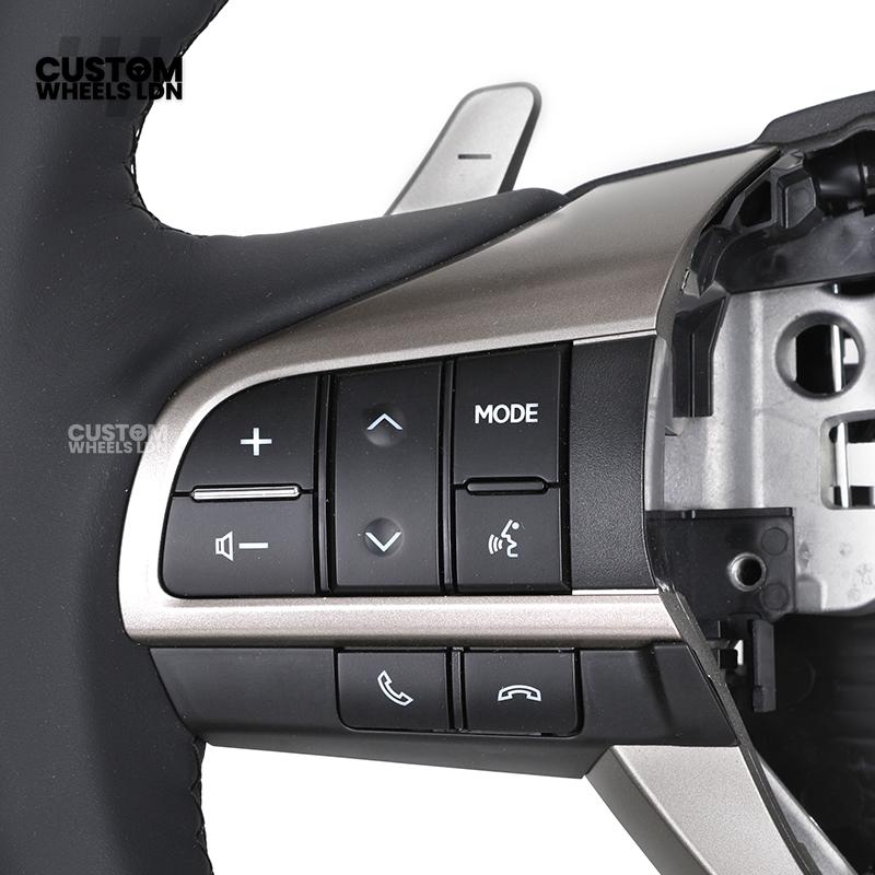 Lexus Custom Steering Wheel – Gloss Woodgrain & Matte Black Leather | OEM-Style Luxury Upgrade | Fits RX, GS, IS, NX, CT + More | Plug & Play | Comfort-Focused Premium Finish