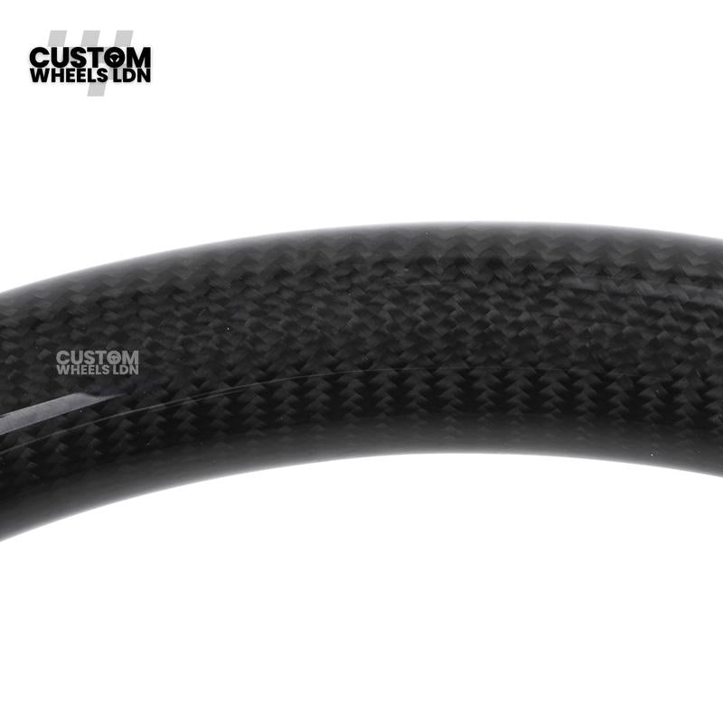 BMW Custom Carbon Fibre Steering Wheel – Red Paddle Set | Alcantara Sides | Track Style | Plug & Play | Fits F20, F22, F30, F32, F36, M2, M3, M4 + more