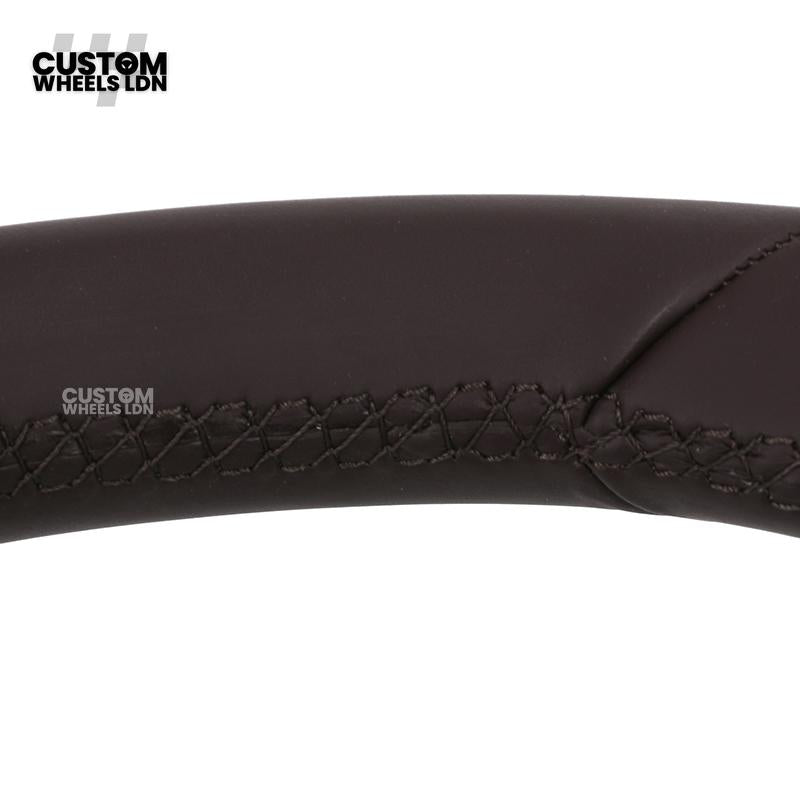 Porsche Custom Steering Wheel – Full Brown Leather | Fits 997, 991, Cayenne, Panamera (2000+ Plug & Play)