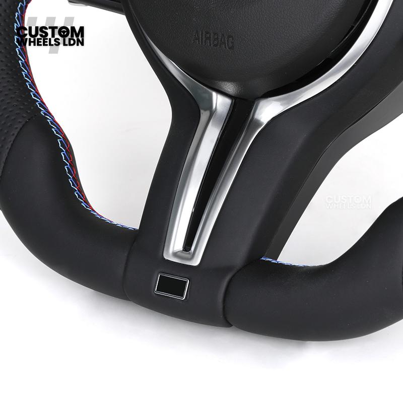 BMW Custom Steering Wheel – Smooth & Perforated Leather with M-Stitching | Fits F20 F22 F30 F32 F36 F10 F06 F13 X1 X3 X4 X5 X6 + More