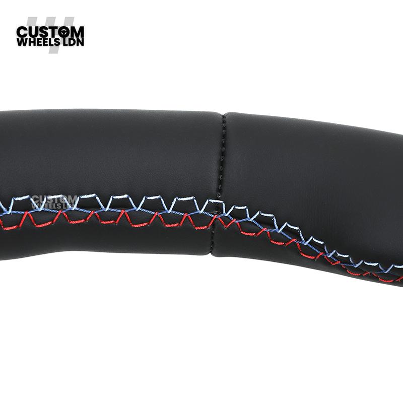 BMW Custom Steering Wheel | M Performance Style | Thin Paddles | M Stitching | Plug & Play | Fits 1/2/3/4 Series, F Series + more