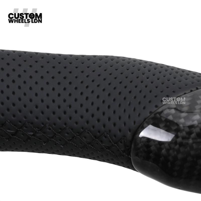 Lexus Custom Carbon Steering Wheel – Flat Bottom, Perforated Leather, OEM Controls | Fits IS, GS, RC, CT + more | Plug & Play Upgrade