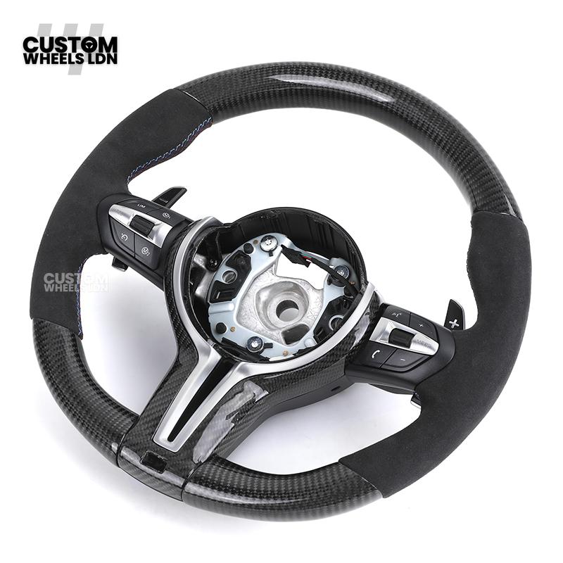 BMW Custom F-Series Carbon Fibre Steering Wheel – Alcantara Grip | Fits F20 F22 F30 F32 F36 M2 M3 M4 + more