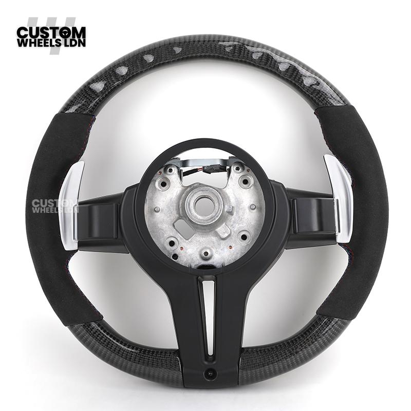 BMW Custom F-Series Carbon Fibre Steering Wheel – Alcantara Grip | Fits F20 F22 F30 F32 F36 M2 M3 M4 + more