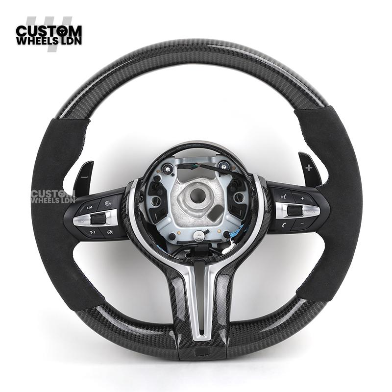 BMW Custom F-Series Carbon Fibre Steering Wheel – Alcantara Grip | Fits F20 F22 F30 F32 F36 M2 M3 M4 + more
