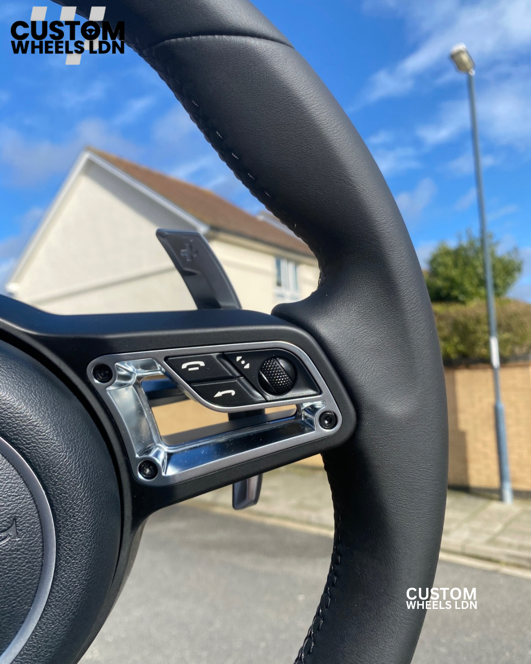 Porsche PDK Custom Steering Wheel Sport Black Leather
