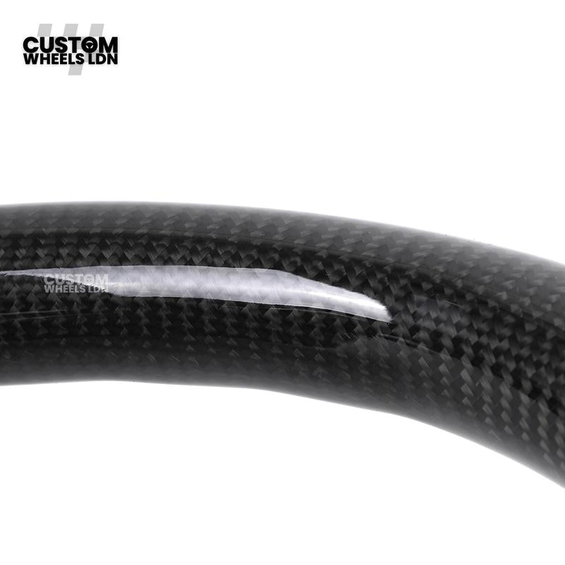 Toyota Custom GR86 Steering Wheel – Carbon Fiber, Flat Bottom, GR Badge, Paddle Shifters | Fits GT86, GR86, BRZ, Auris + More | Plug & Play | Full Customisation Available | Upgrade for Older Models