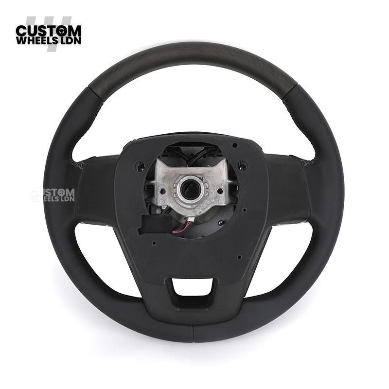 Toyota GR Custom Steering Wheel – Smooth Black Leather, OEM Trim, GR Badge, Factory Controls | Fits GR Yaris, GR Corolla, GR86 + more | Plug & Play | Retrofit Upgrade for Older Models