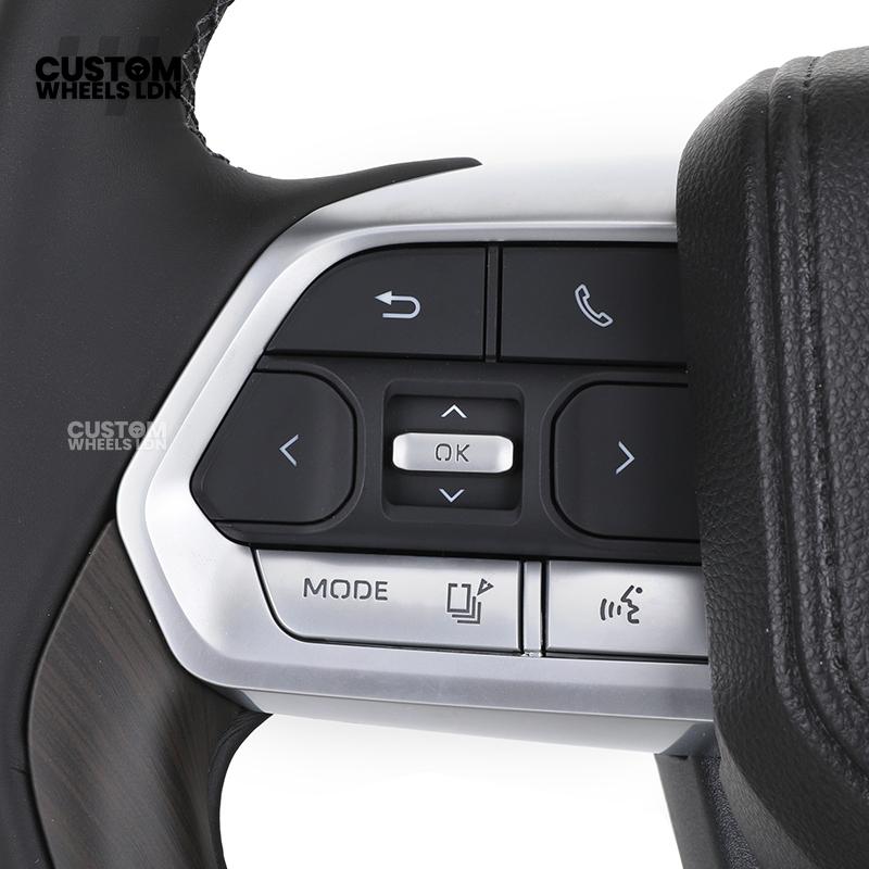 Toyota GR Custom Steering Wheel – Smooth Black Leather, OEM Trim, GR Badge, Factory Controls | Fits GR Yaris, GR Corolla, GR86 + more | Plug & Play | Retrofit Upgrade for Older Models