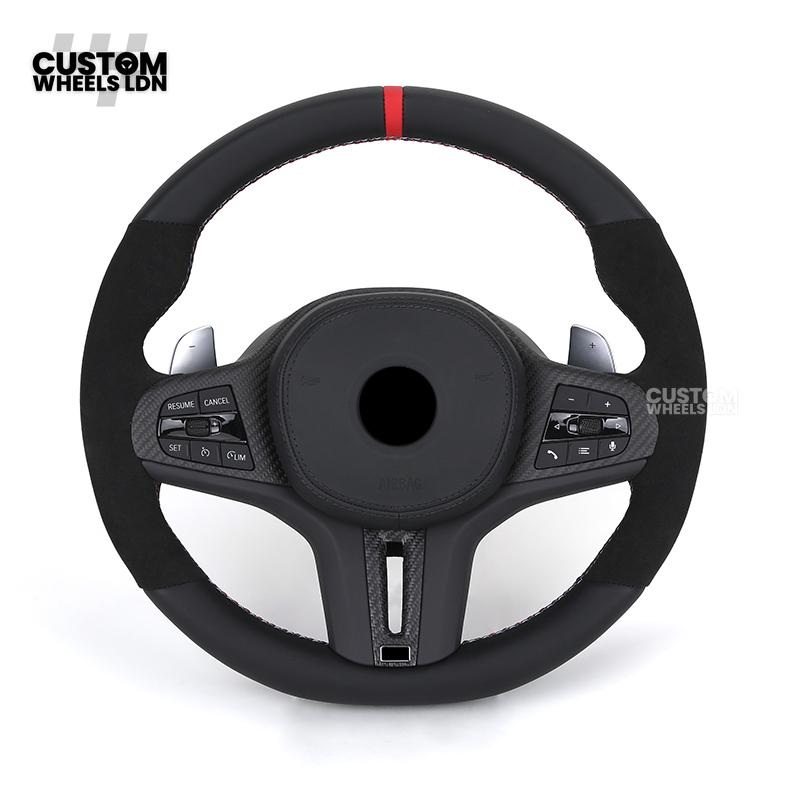 BMW Custom G-Series Flat Bottom Carbon LED Steering Wheel – Fits G20 G21 G22 G42 G80 G87 + more