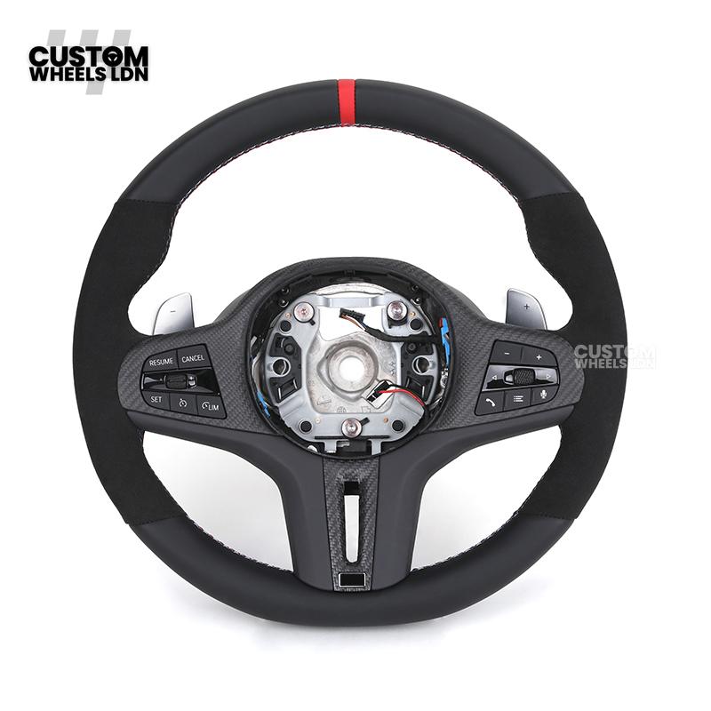 BMW Custom G-Series Flat Bottom Carbon LED Steering Wheel – Fits G20 G21 G22 G42 G80 G87 + more