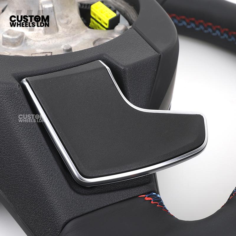 BMW Custom G-Series Heated Steering Wheel – OEM Style Silver Trim – Fits G20 G21 G30 G12 G15 G05 G07 + more