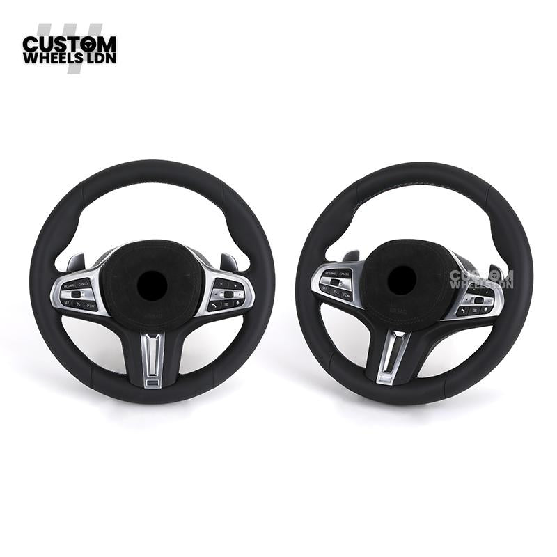 BMW Custom G-Series Steering Wheel – Alcantara Airbag, Smooth Leather Grip – Fits G20 G21 G30 G12 G15 G05 G07 + more