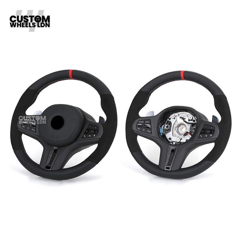 BMW Custom G-Series Flat Bottom Carbon LED Steering Wheel – Fits G20 G21 G22 G42 G80 G87 + more