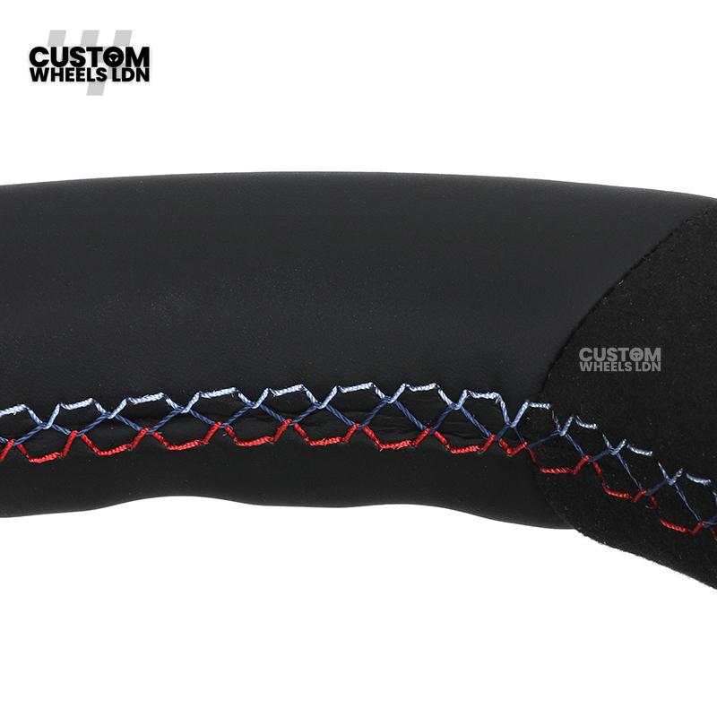 BMW Custom G-Series Flat Bottom Steering Wheel – Blue Stripe – Fits G20 G21 G22 G42 G80 G87 + more