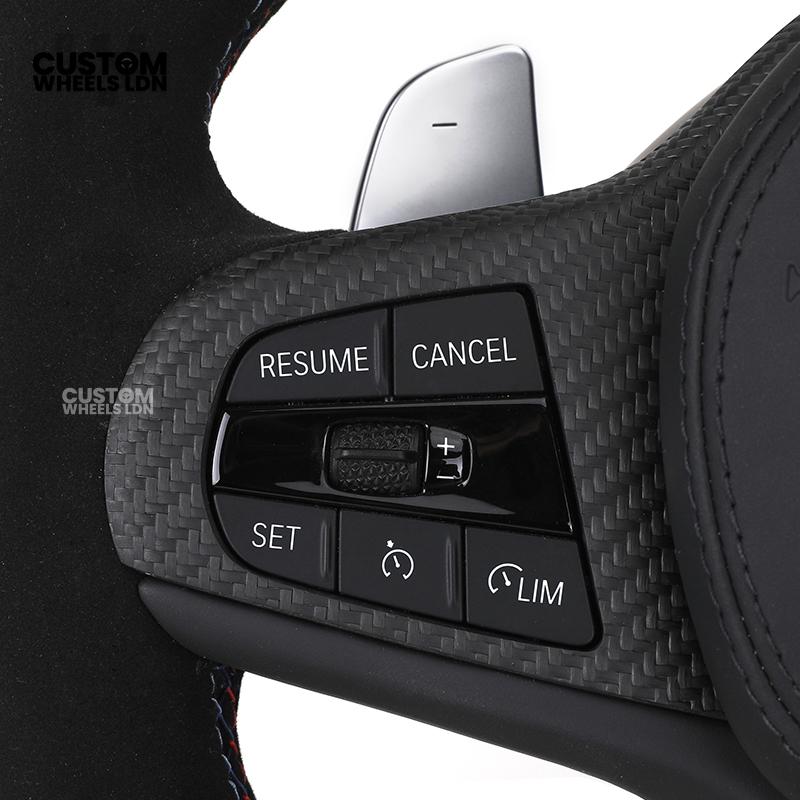 BMW Custom G-Series Flat Bottom Carbon LED Steering Wheel – Fits G20 G21 G22 G42 G80 G87 + more