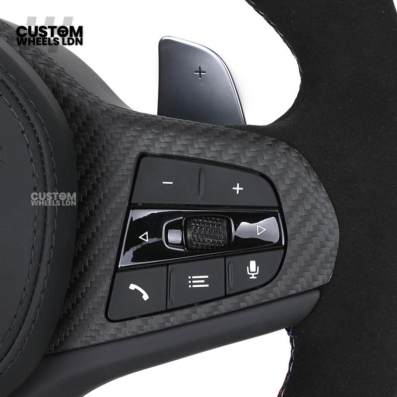 BMW Custom G-Series Flat Bottom Carbon LED Steering Wheel – Fits G20 G21 G22 G42 G80 G87 + more