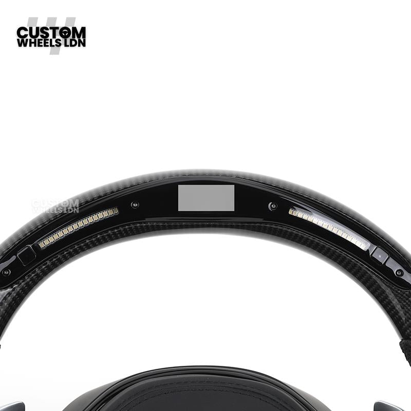 BMW Custom G-Series Flat Bottom Carbon LED Steering Wheel – Fits G20 G21 G22 G42 G80 G87 + more