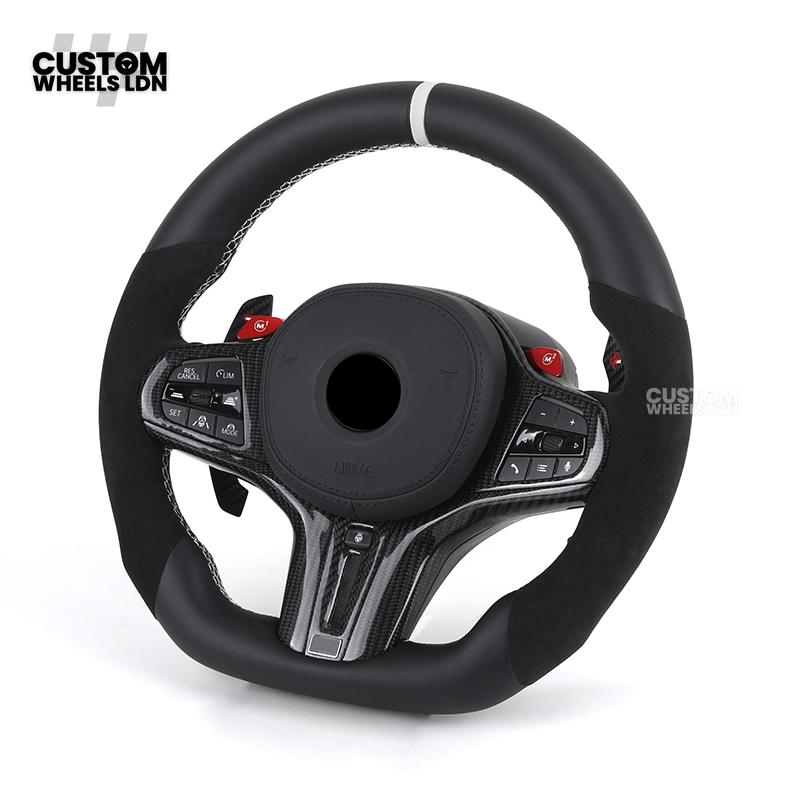 BMW Custom G-Series Heated M Performance Steering Wheel with M1/M2 Buttons – Fits G80 M3 G82 M4 G87 M2 + more