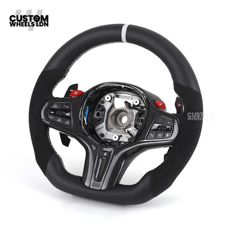 BMW Custom G-Series Heated M Performance Steering Wheel with M1/M2 Buttons – Fits G80 M3 G82 M4 G87 M2 + more