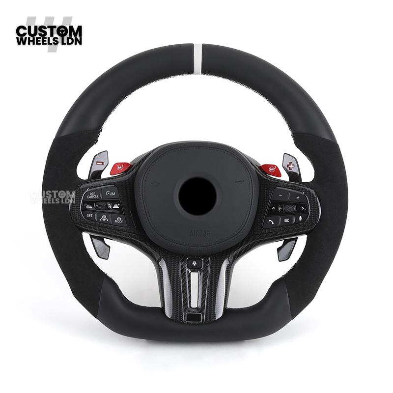 BMW Custom G-Series Heated M Performance Steering Wheel with M1/M2 Buttons – Fits G80 M3 G82 M4 G87 M2 + more