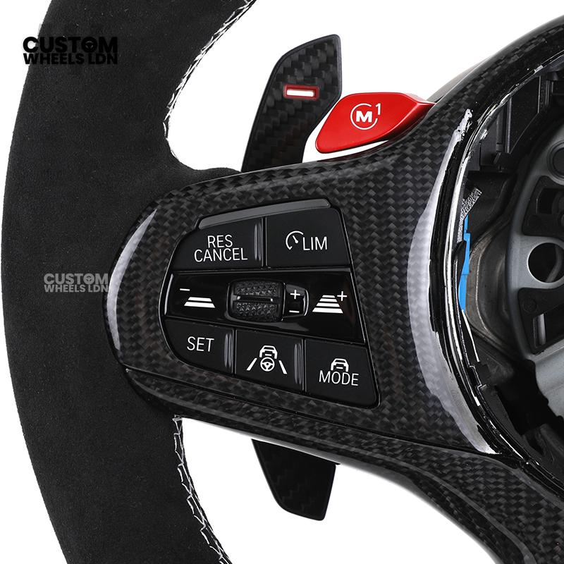 BMW Custom G-Series Heated M Performance Steering Wheel with M1/M2 Buttons – Fits G80 M3 G82 M4 G87 M2 + more