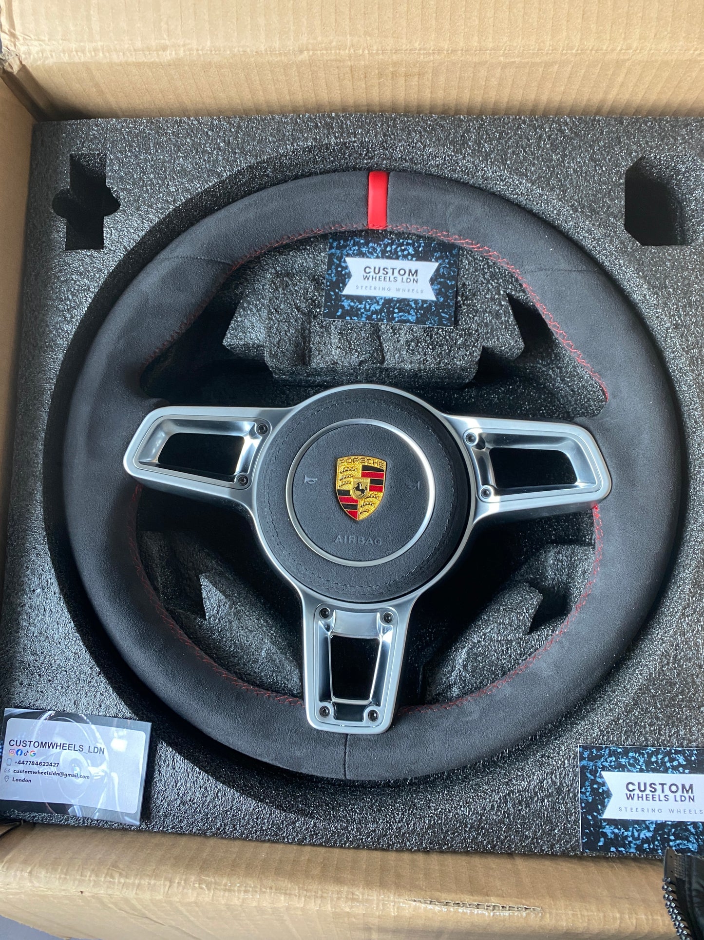 Porsche Custom Full Alcantara GT Sport Steering Wheel