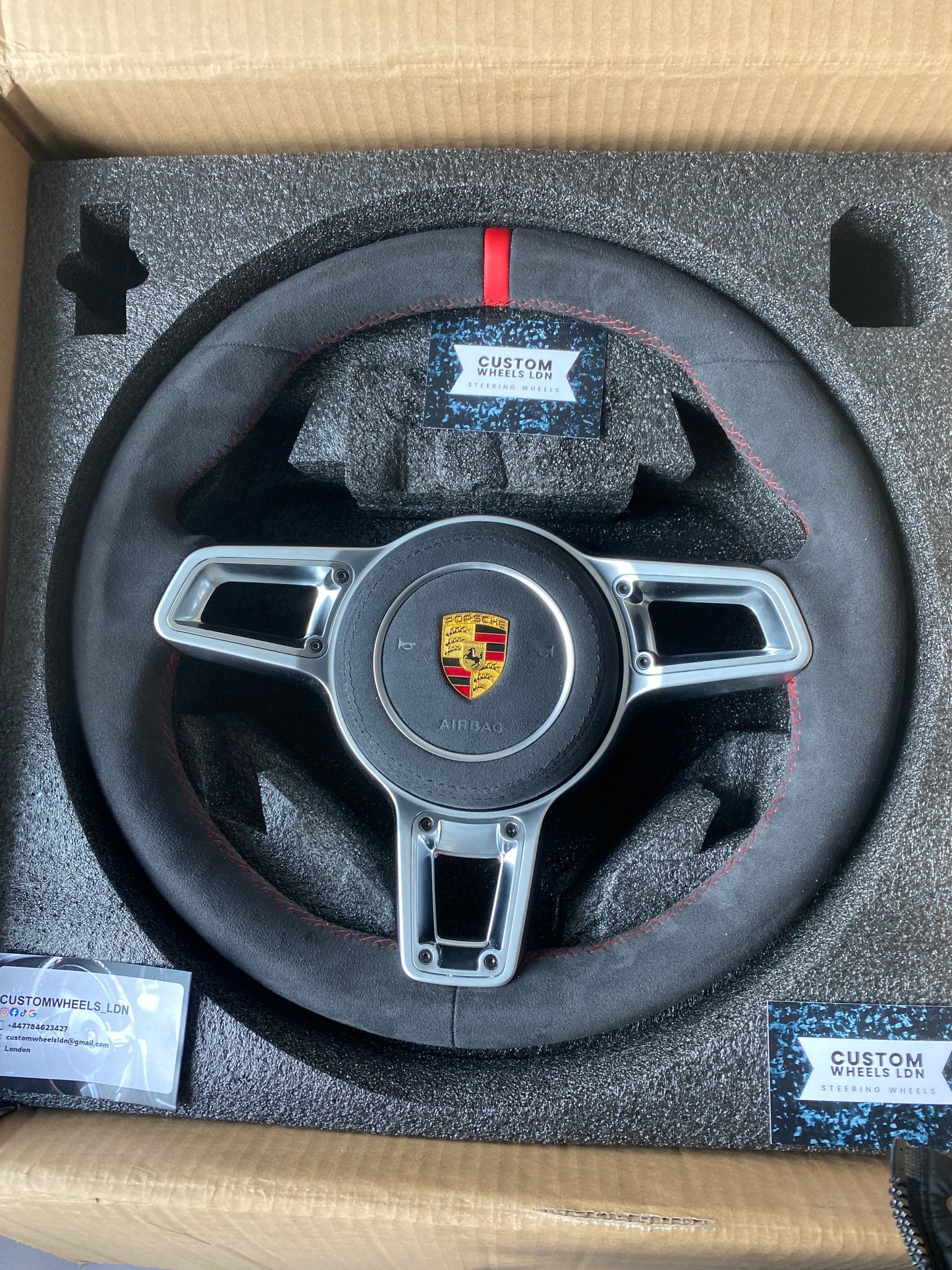 Porsche 991.2 Custom Full Alcantara GT Sport Steering Wheel
