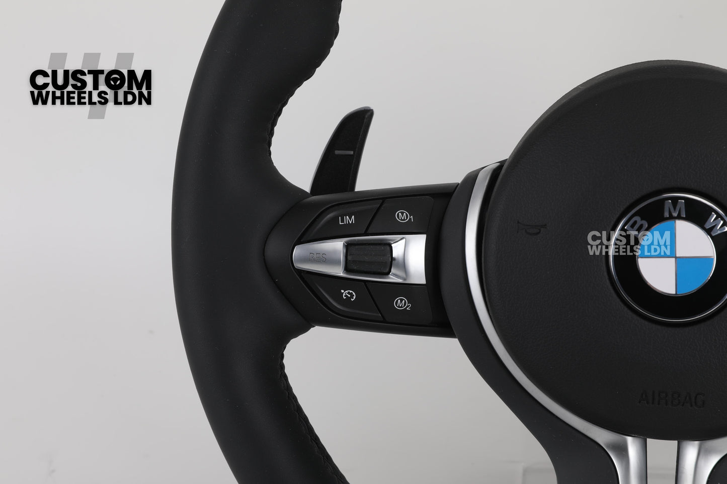 BMW Custom Steering Wheel | M-Sport Style | Thin Paddles | Plug & Play | Fits 1/2/3/4 Series + more