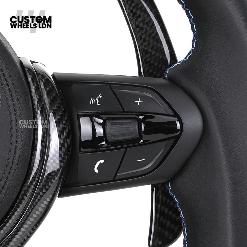 BMW Custom F-Series LED Carbon Fibre Steering Wheel – Smooth Grip | Fits F20 F22 F30 F32 F36 M2 M3 M4 + more