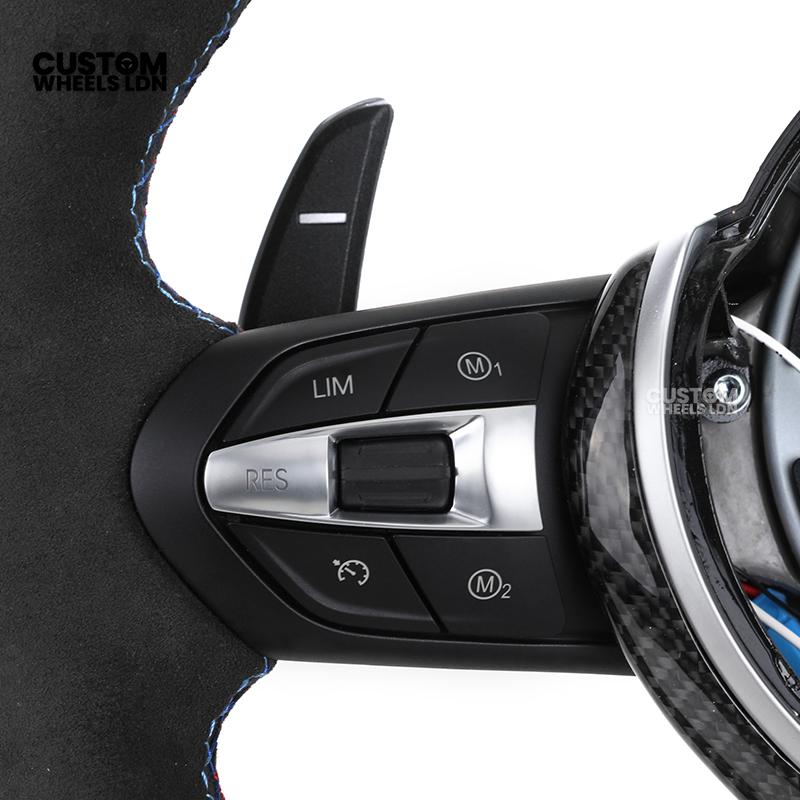 BMW Custom Steering Wheel – Alcantara with LED Display & Carbon Insert | Fits F20 F22 F30 F32 F36 F10 F06 F13 X1 X3 X4 X5 X6 + More