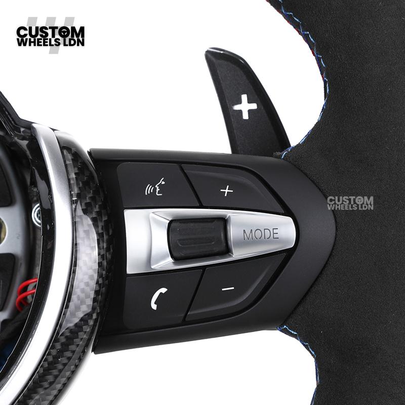 BMW Custom Steering Wheel – Alcantara with LED Display & Carbon Insert | Fits F20 F22 F30 F32 F36 F10 F06 F13 X1 X3 X4 X5 X6 + More