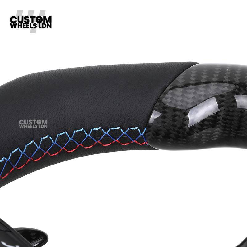 BMW Custom F-Series LED Carbon Fibre Steering Wheel – Smooth Grip | Fits F20 F22 F30 F32 F36 M2 M3 M4 + more