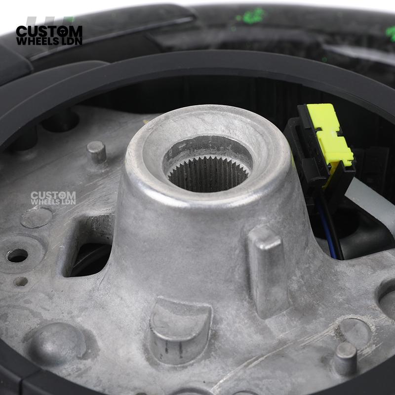 BMW Custom Green Forged Carbon LED Steering Wheel with Green Stitching | M Performance Style | Plug & Play | Fits F20 F22 F30 F32 F36 F80 F87 E90 E92 E93 + more