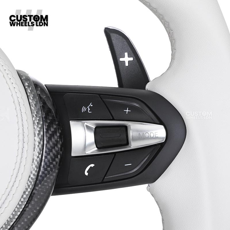 BMW Custom LED Steering Wheel – Alcantara with Carbon Trim & M-Stitching | Fits F20 F22 F30 F32 F36 F10 F06 F13 X1 X3 X4 X5 X6 + More