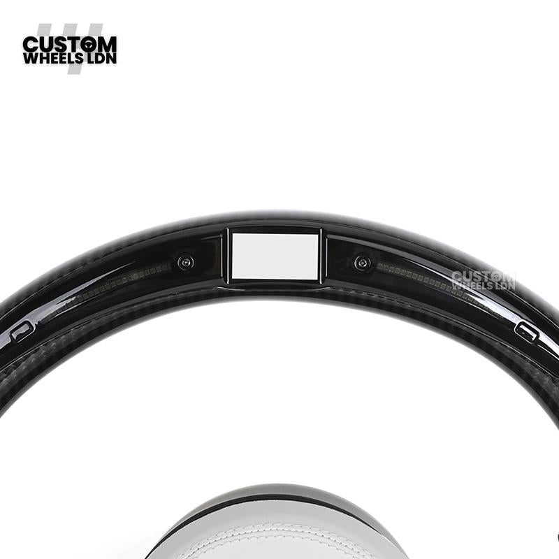 BMW Custom LED Steering Wheel – Alcantara with Carbon Trim & M-Stitching | Fits F20 F22 F30 F32 F36 F10 F06 F13 X1 X3 X4 X5 X6 + More