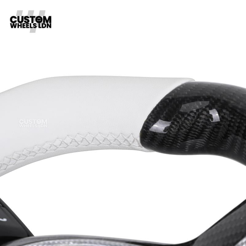 BMW Custom LED Steering Wheel – Alcantara with Carbon Trim & M-Stitching | Fits F20 F22 F30 F32 F36 F10 F06 F13 X1 X3 X4 X5 X6 + More