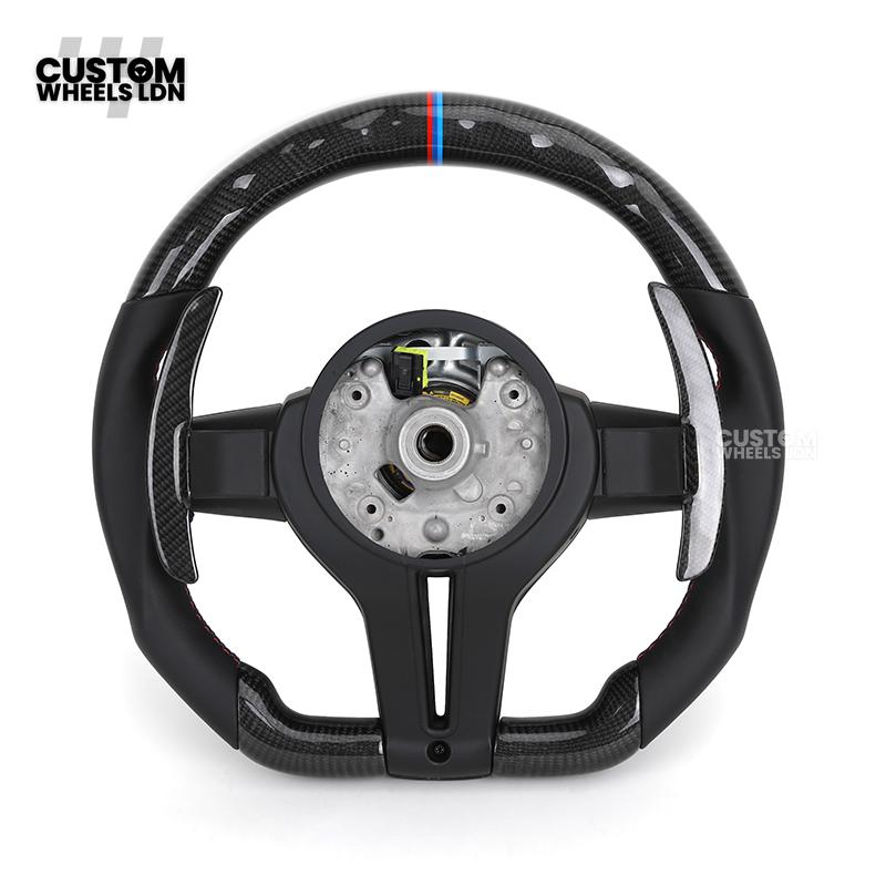 BMW Custom F-Series LED Carbon Fibre Steering Wheel – Smooth Grip | Fits F20 F22 F30 F32 F36 M2 M3 M4 + more